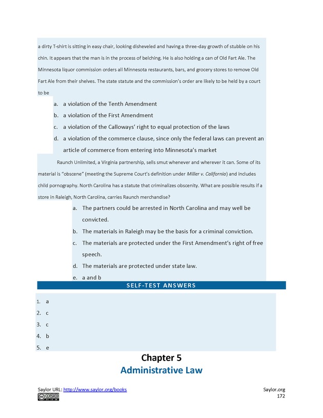 Business Law and the Legal Environment - Page 172